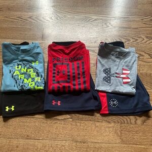 Under Armour Boys' Activewear Set - Blue, Red, Gray